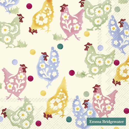Lunch Napkins Spring Chickens